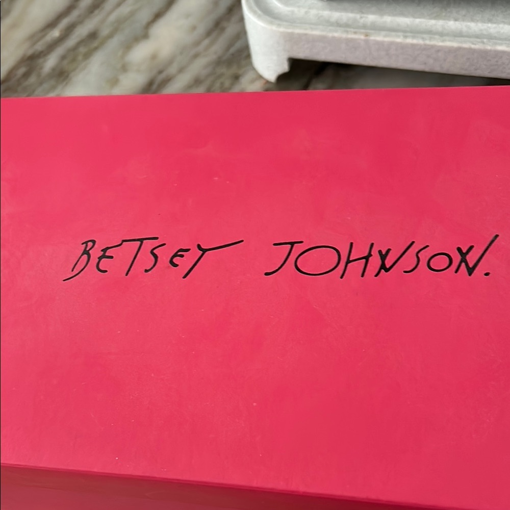 Betsey Johnson Black Sandals with Colorful Embellishments